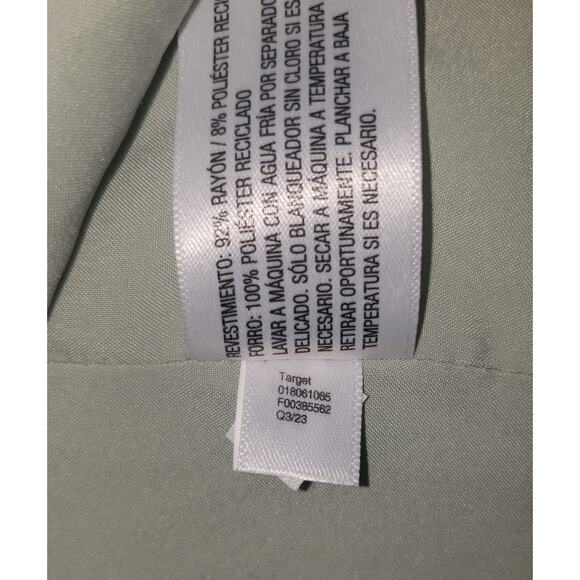 A New Day Women’s Blazer XXL Sage Green Boxy Fit Lined 2-Button Jacket NWT - Picture 11 of 11